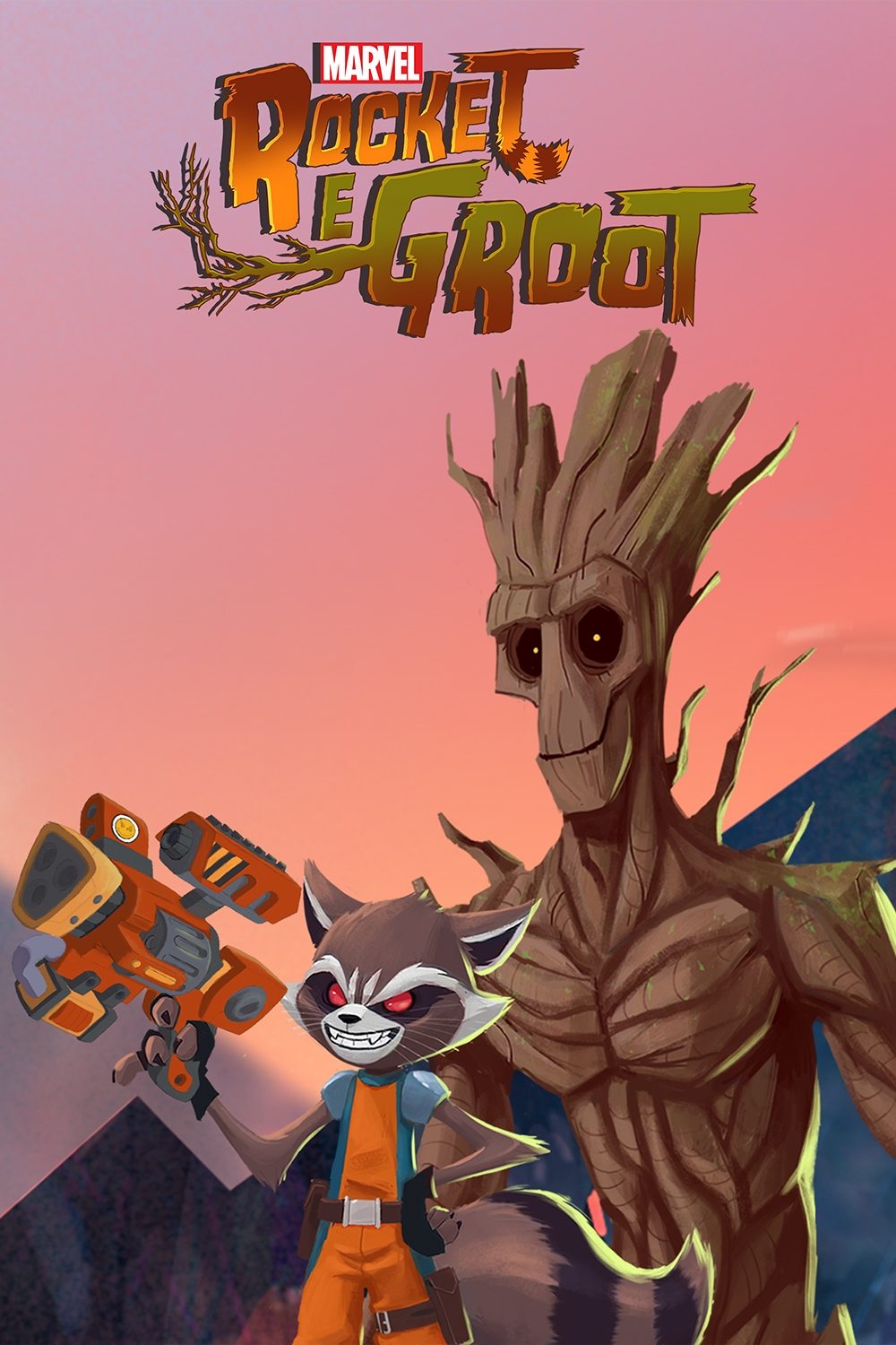 Poster de Rocket e Groot