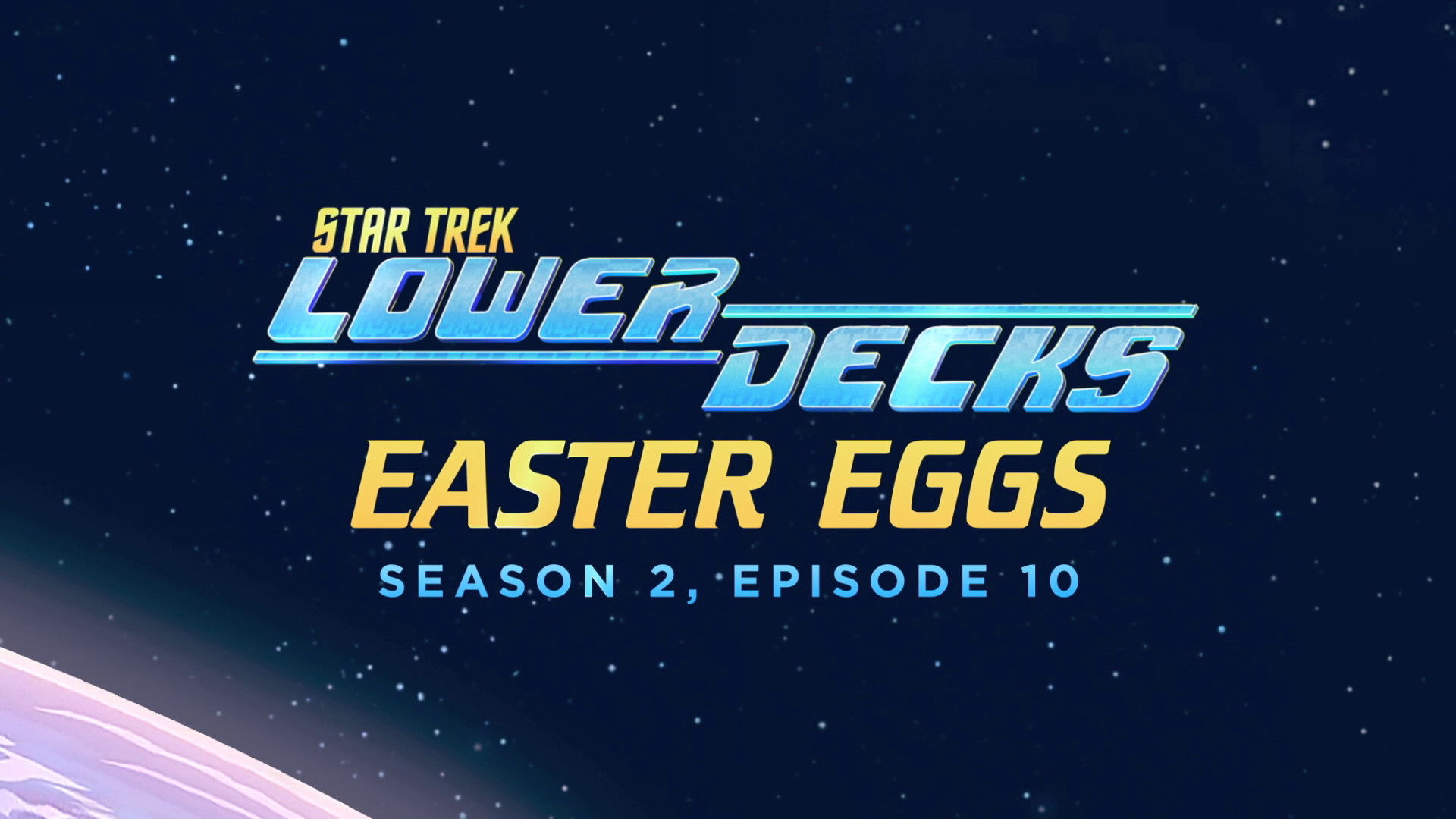 Easter Eggs - Season 2, Episode 10