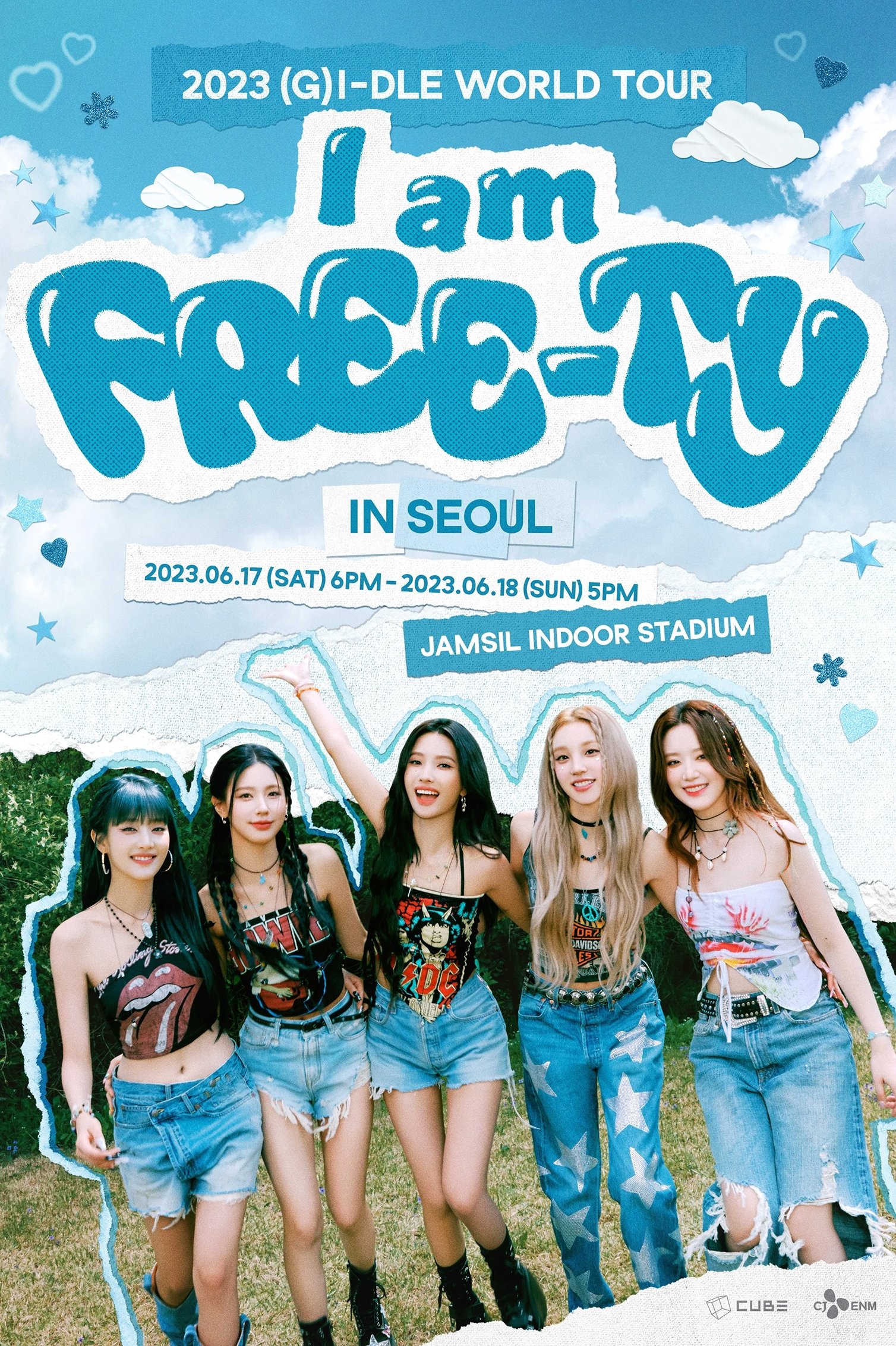 Poster de 2023 (G)I-DLE World Tour: I am FREE-TY in Seoul