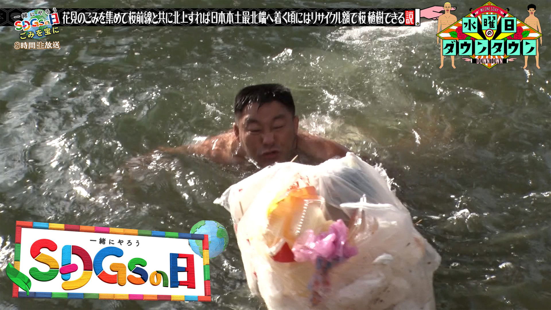 Can a cherry blossom season garbage cleanup fund new cherry trees across Japan?