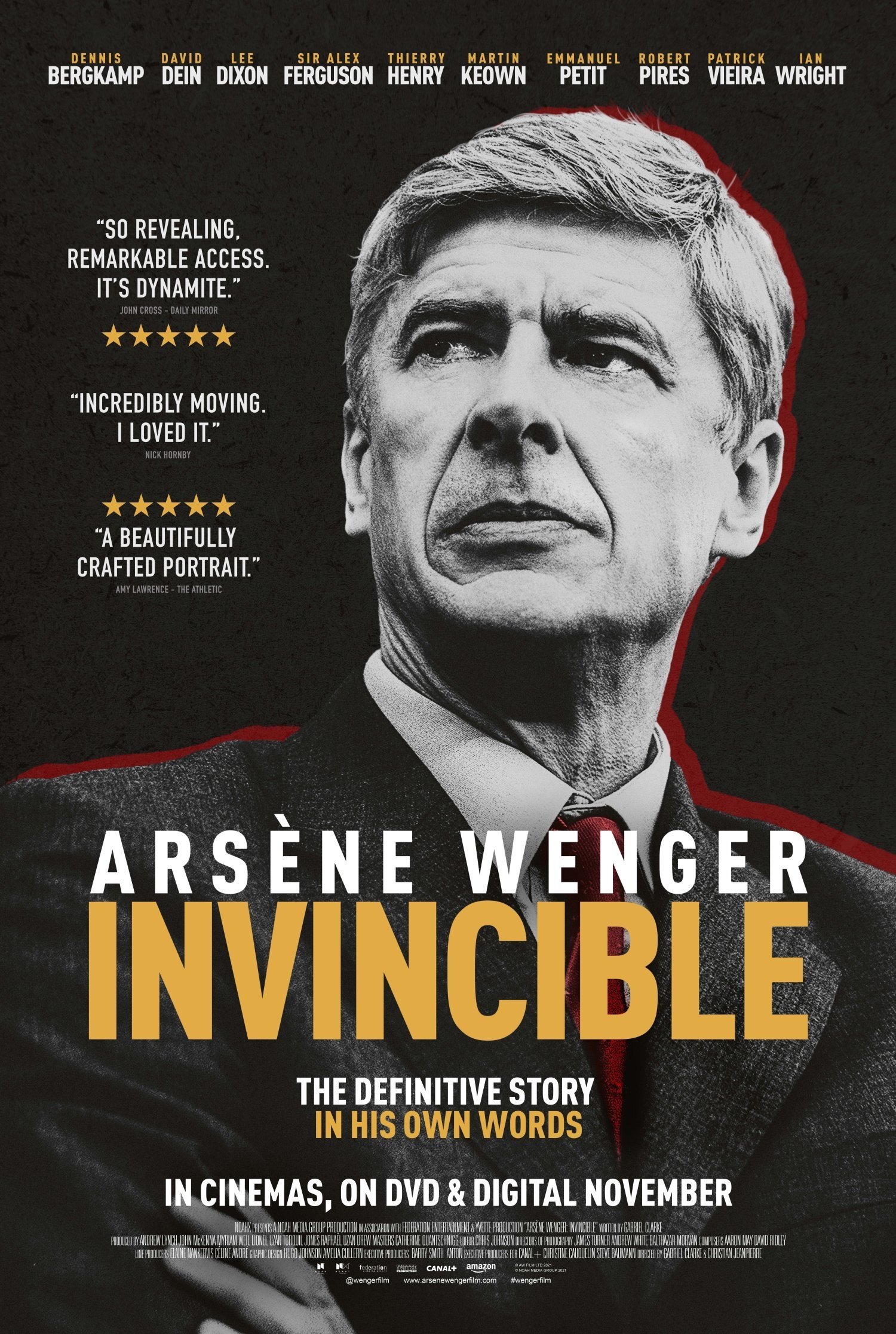 Affiche du film Arsène Wenger : Invincible