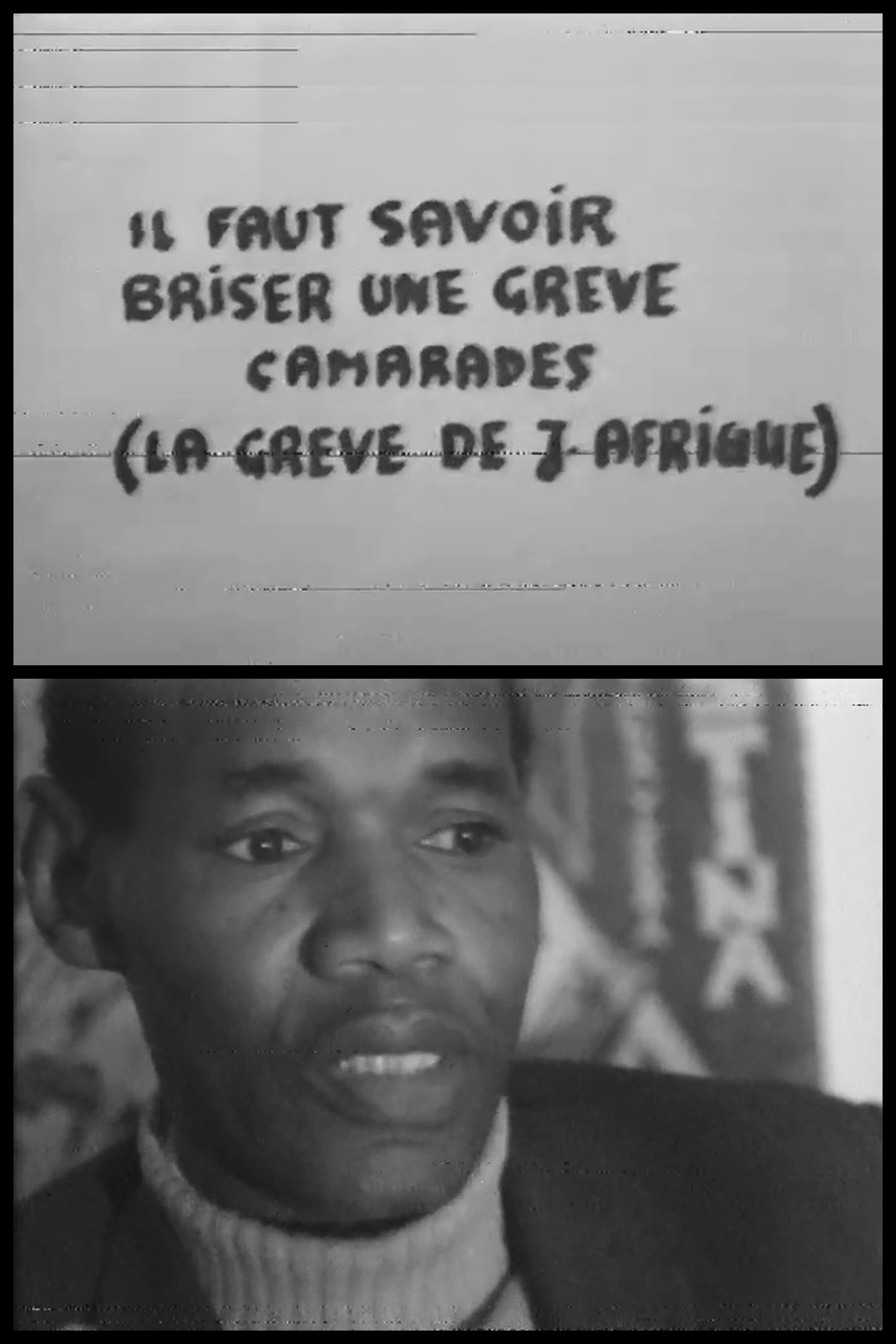 Poster de Greve na Jeune Afrique