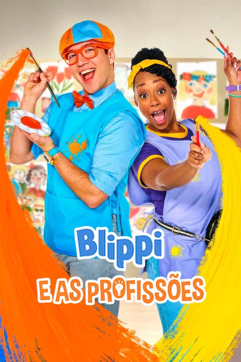 Poster de Blippi e As Profissões