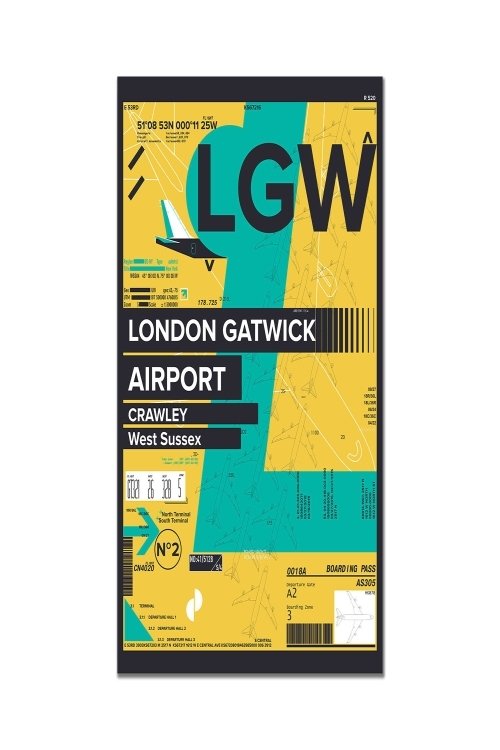 Poster de Gatwick Airport '90