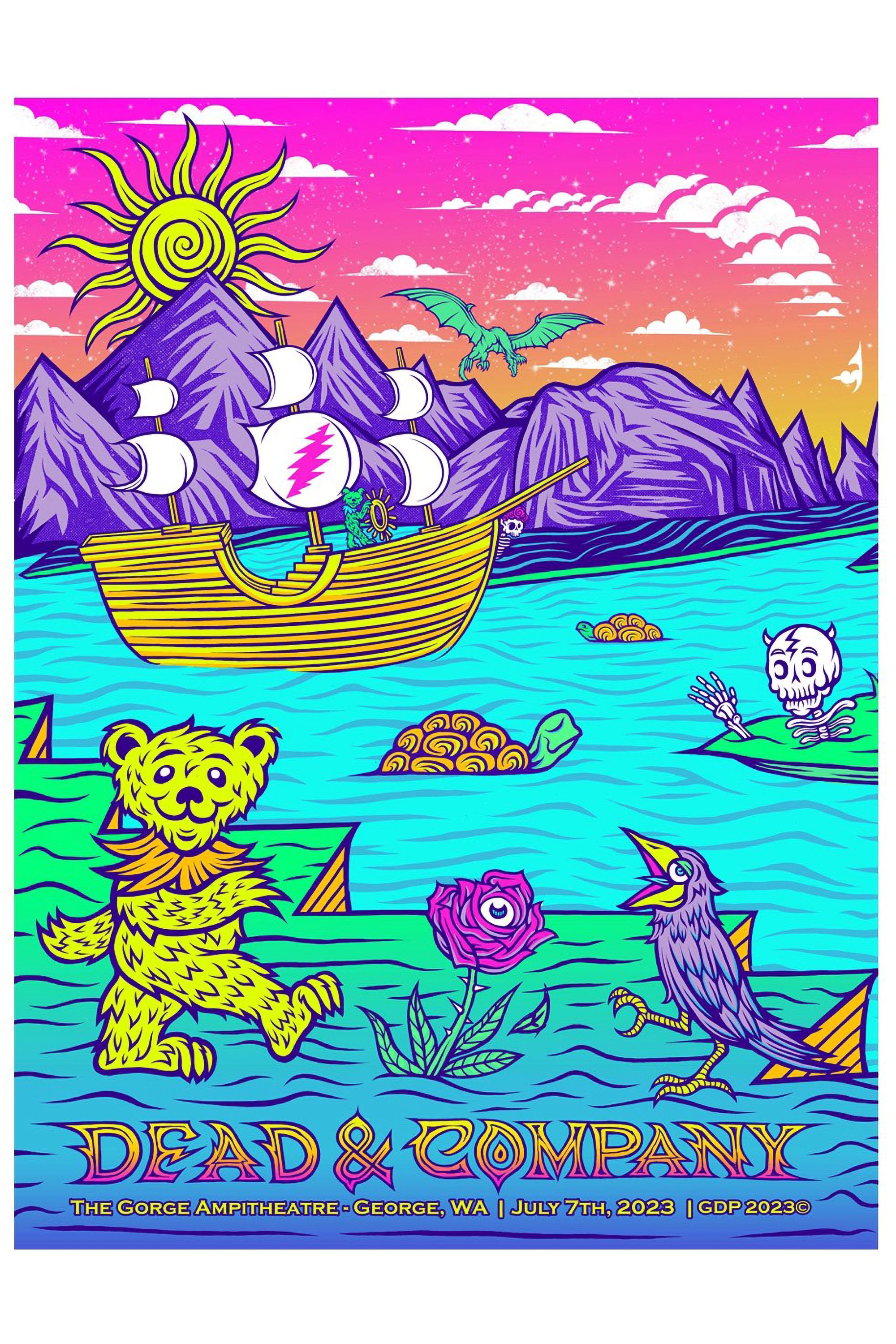 Poster de Dead & Company: 2023-07-07 The Gorge Amphitheatre, George, WA, USA