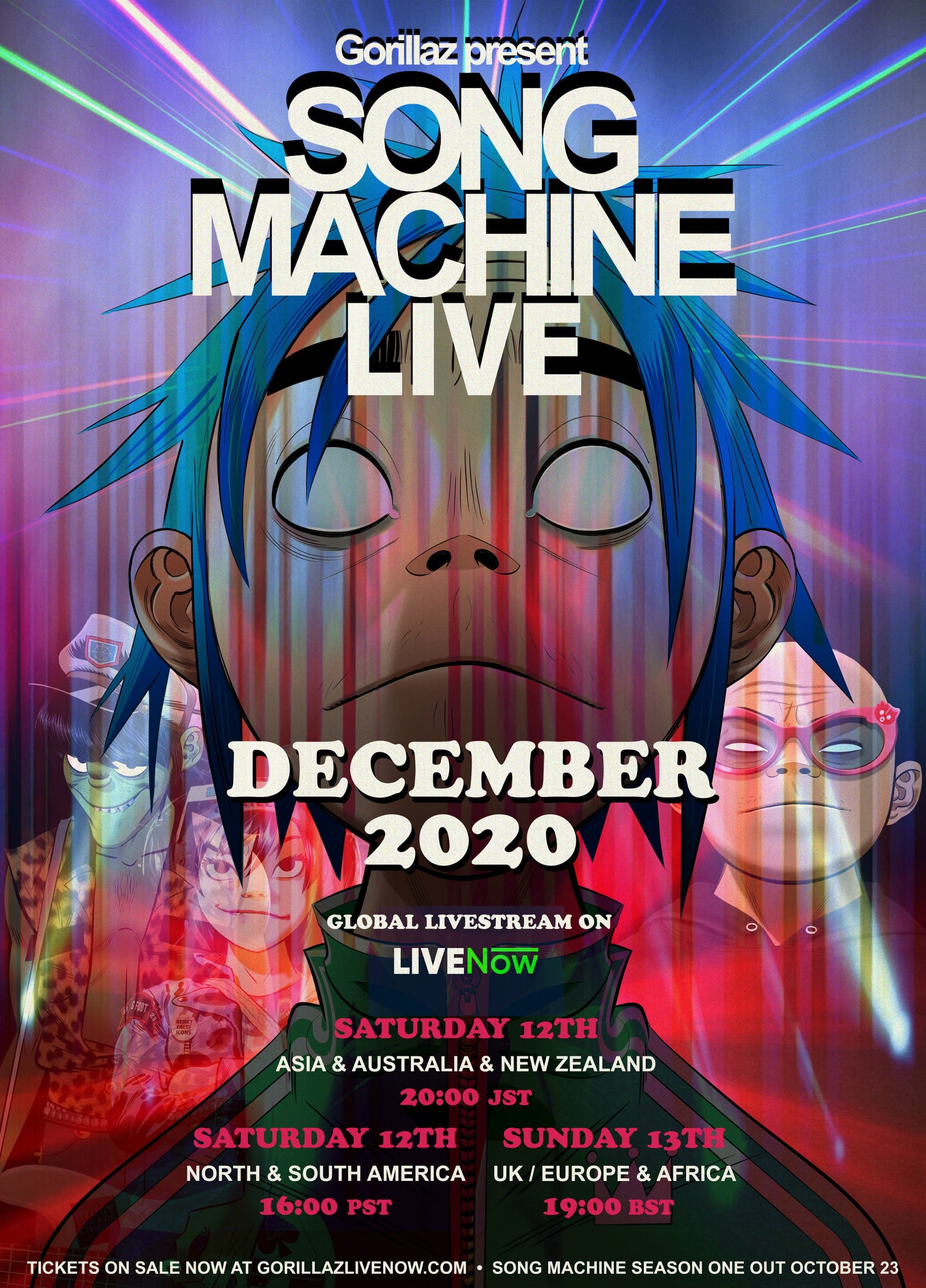 Affiche du film Gorillaz Present: Song Machine LIVE