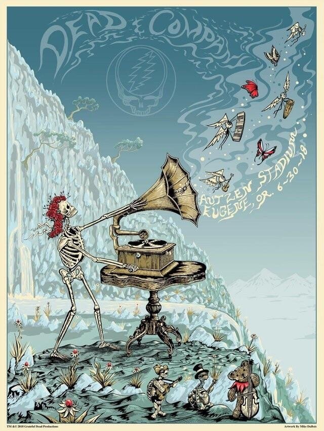 Poster de Dead & Company: Autzen Stadium, Eugene, OR - 2018.06.30