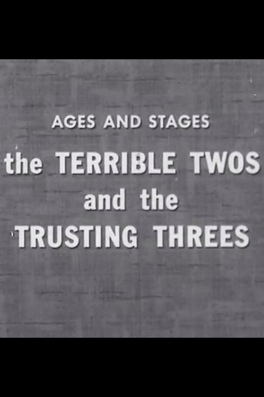 Poster de The Terrible Twos and the Trusting Threes