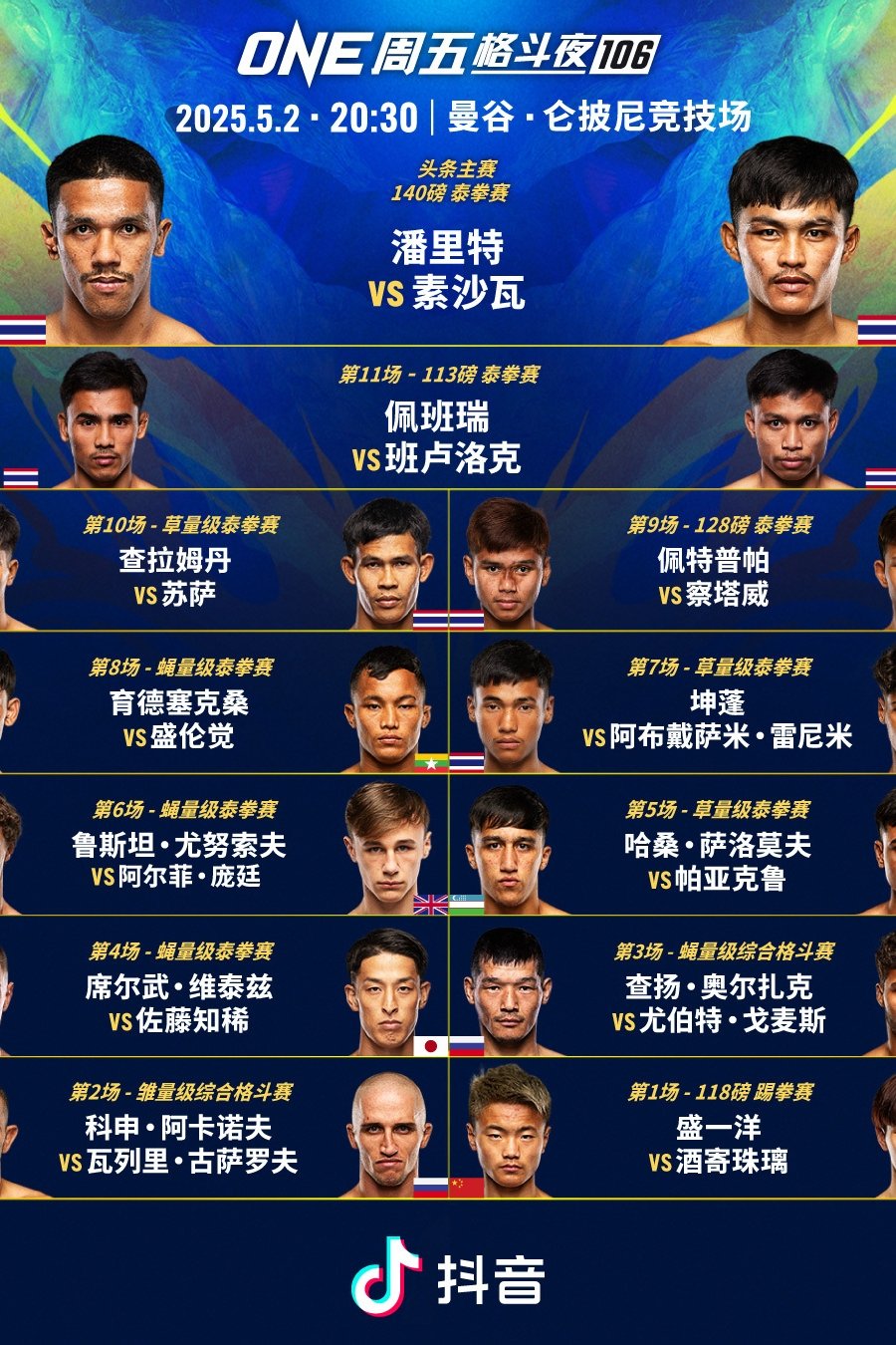 Poster de ONE Friday Fights 106: Panrit vs. Suksawat