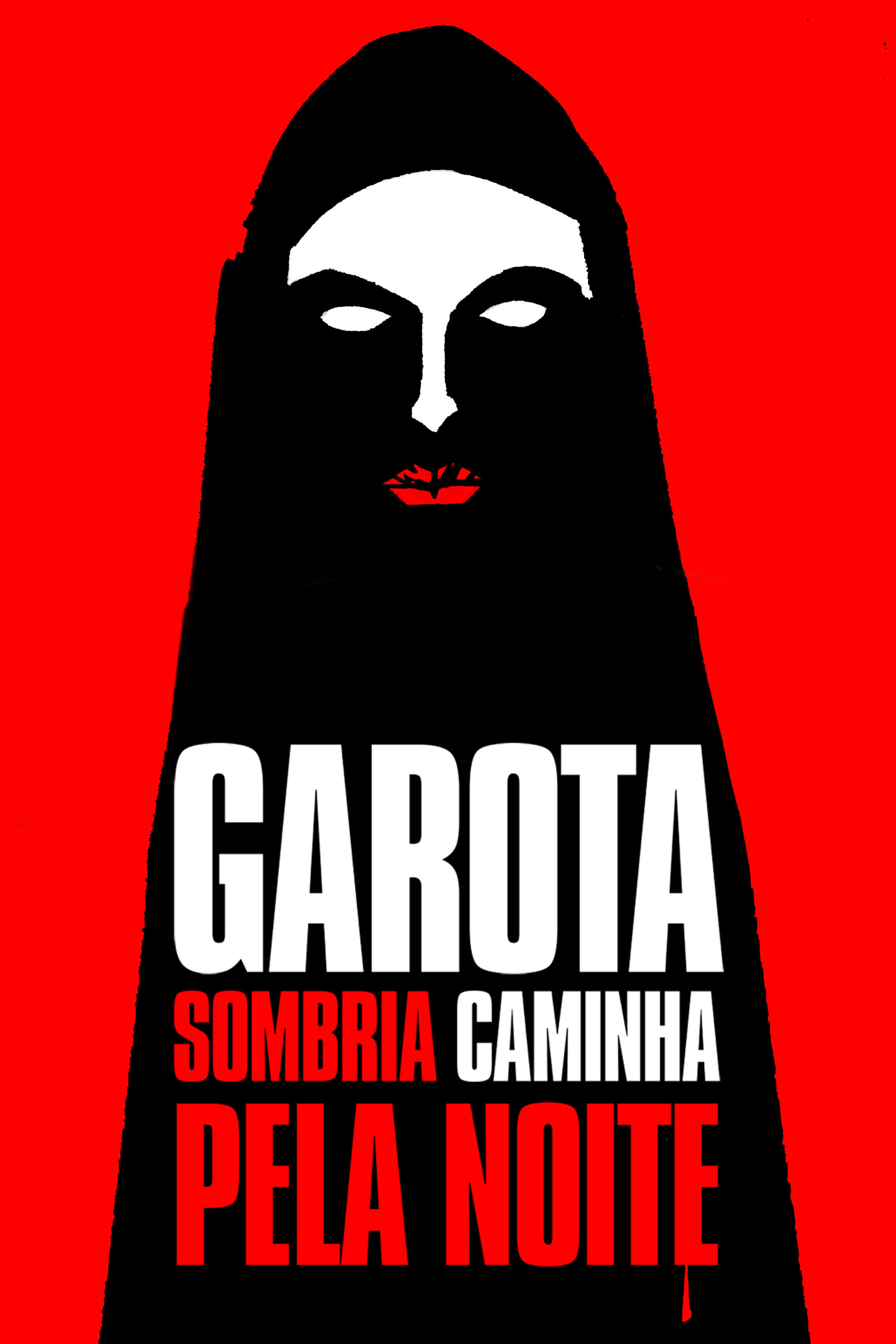 Poster de Garota Sombria Caminha pela Noite