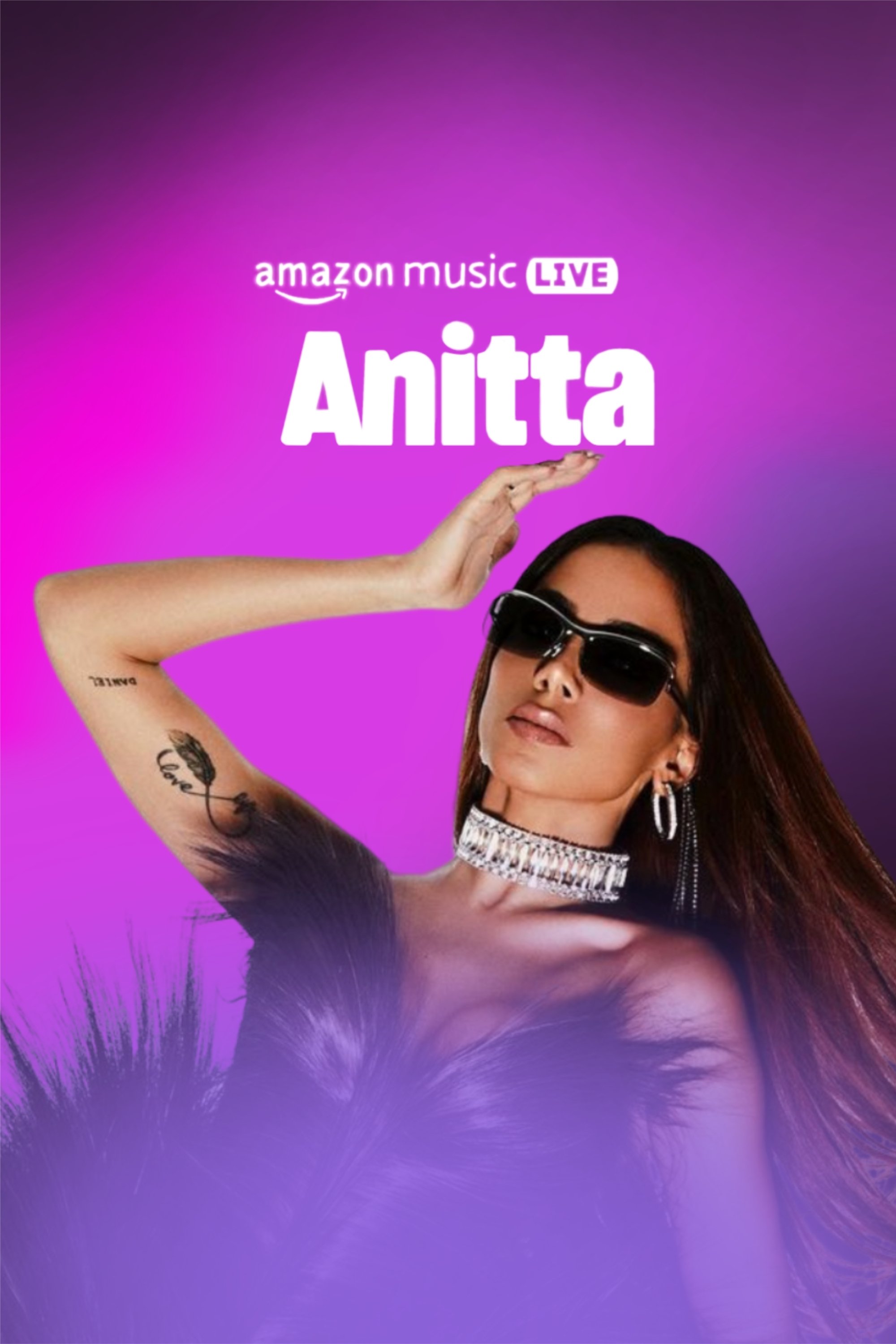 Poster de Amazon Music Live com Anitta