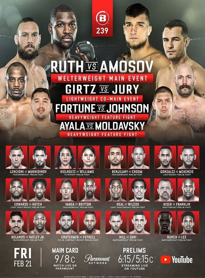 Affiche du film Bellator 239: Ruth vs Amosov