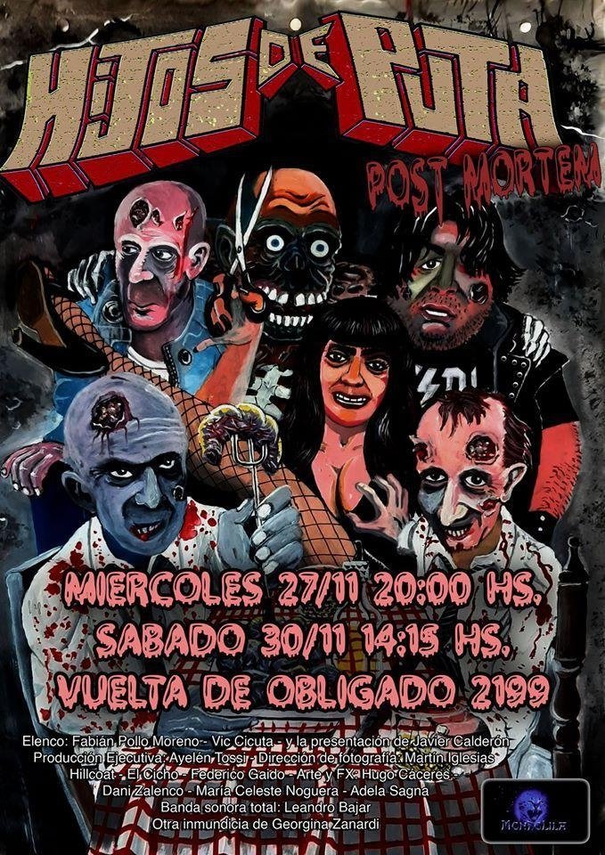 Poster de Hijos de puta post mortem