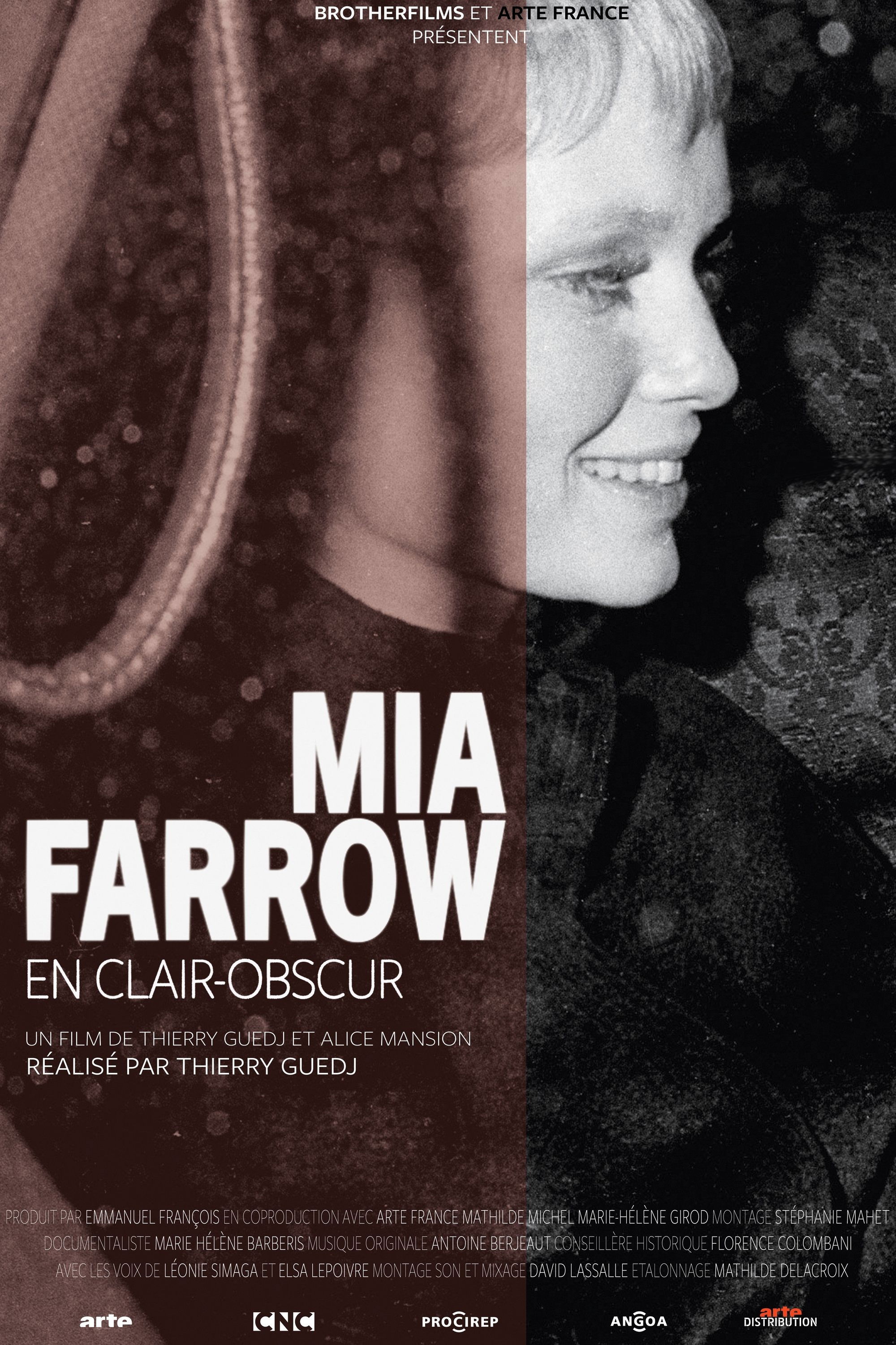 Poster de Mia Farrow, en clair-obscur