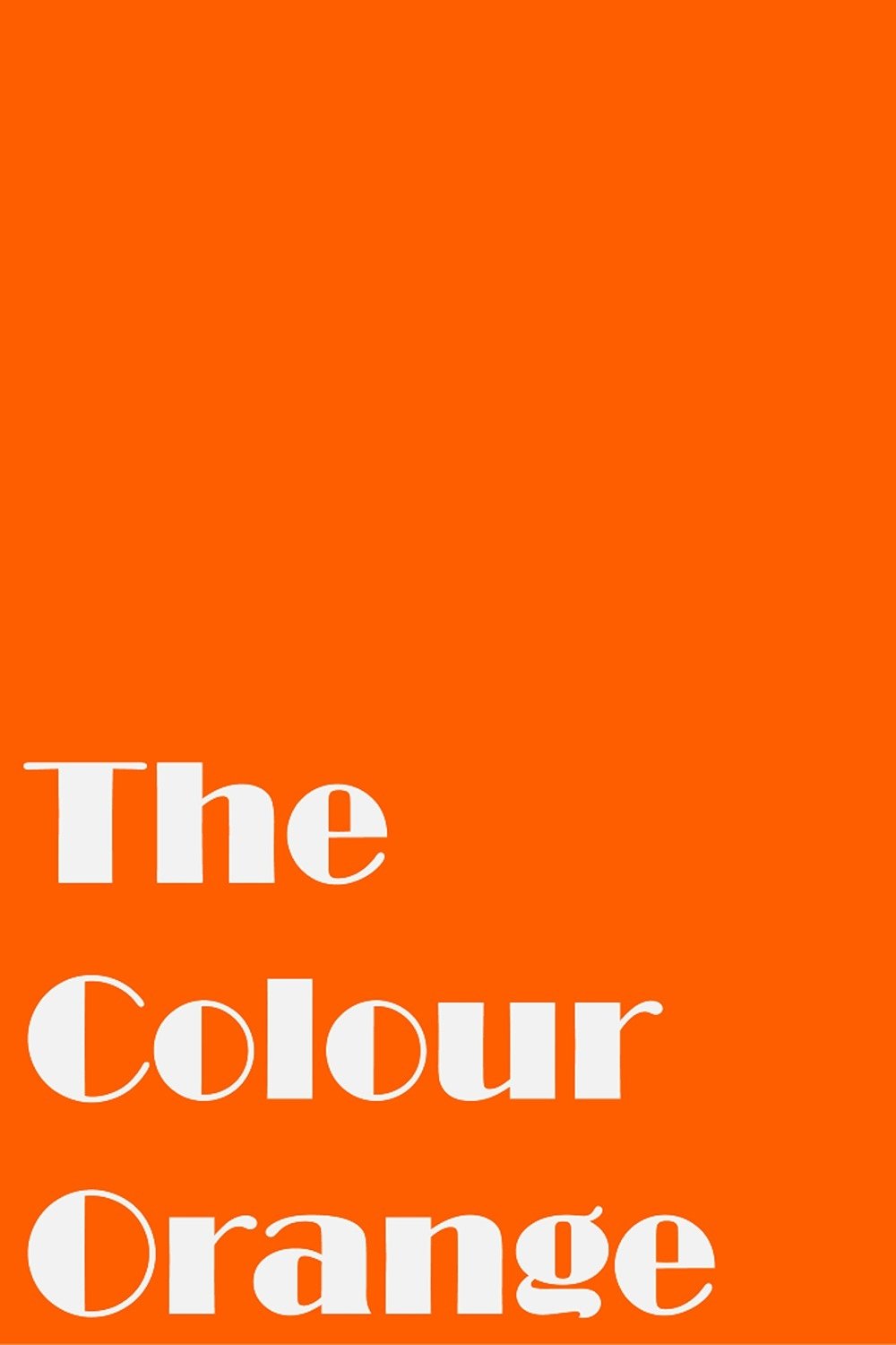 Poster de The Colour Orange