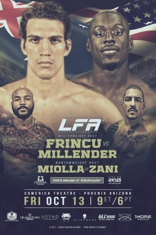 Poster de Legacy Fighting Alliance 24: Frincu vs. Millender