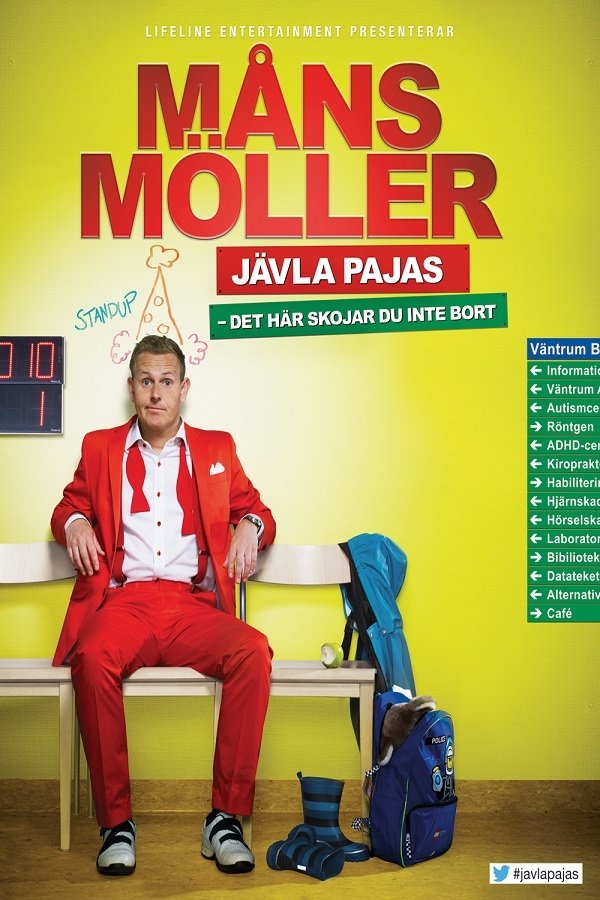 Poster de Måns Möller: Jävla pajas - det här skojar du inte bort