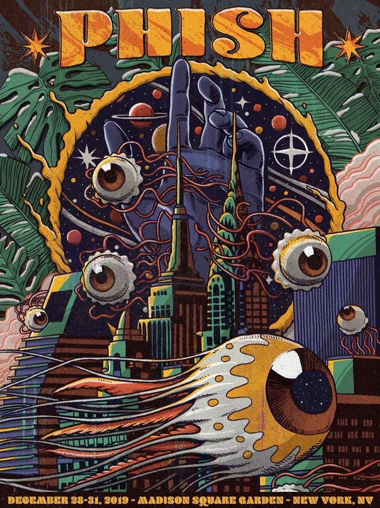 Poster de Phish 2019-12-31 Madison Square Garden, New York, NY