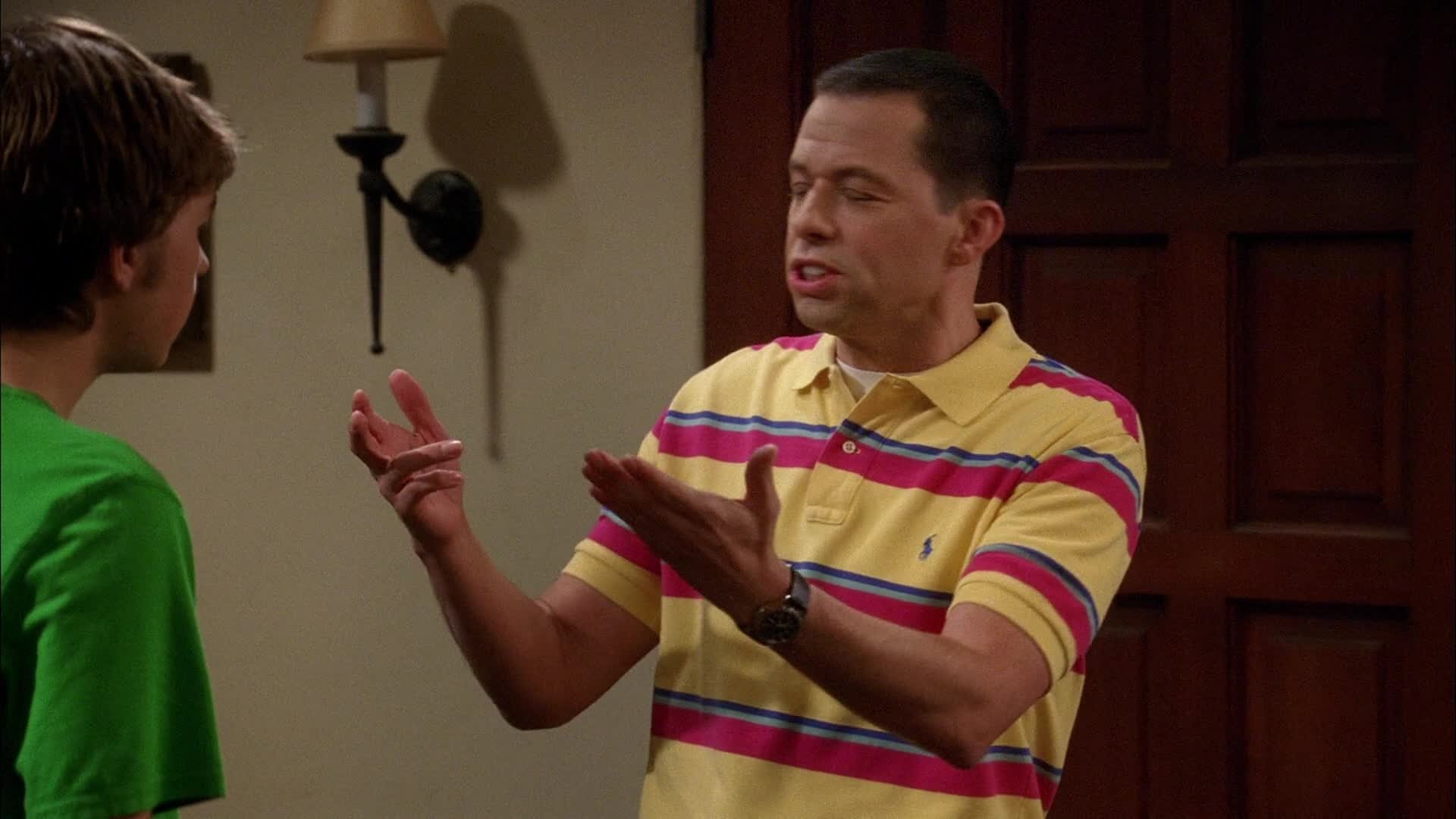 Two and a Half Men 9×3 – Big Girls Don’t Throw Food