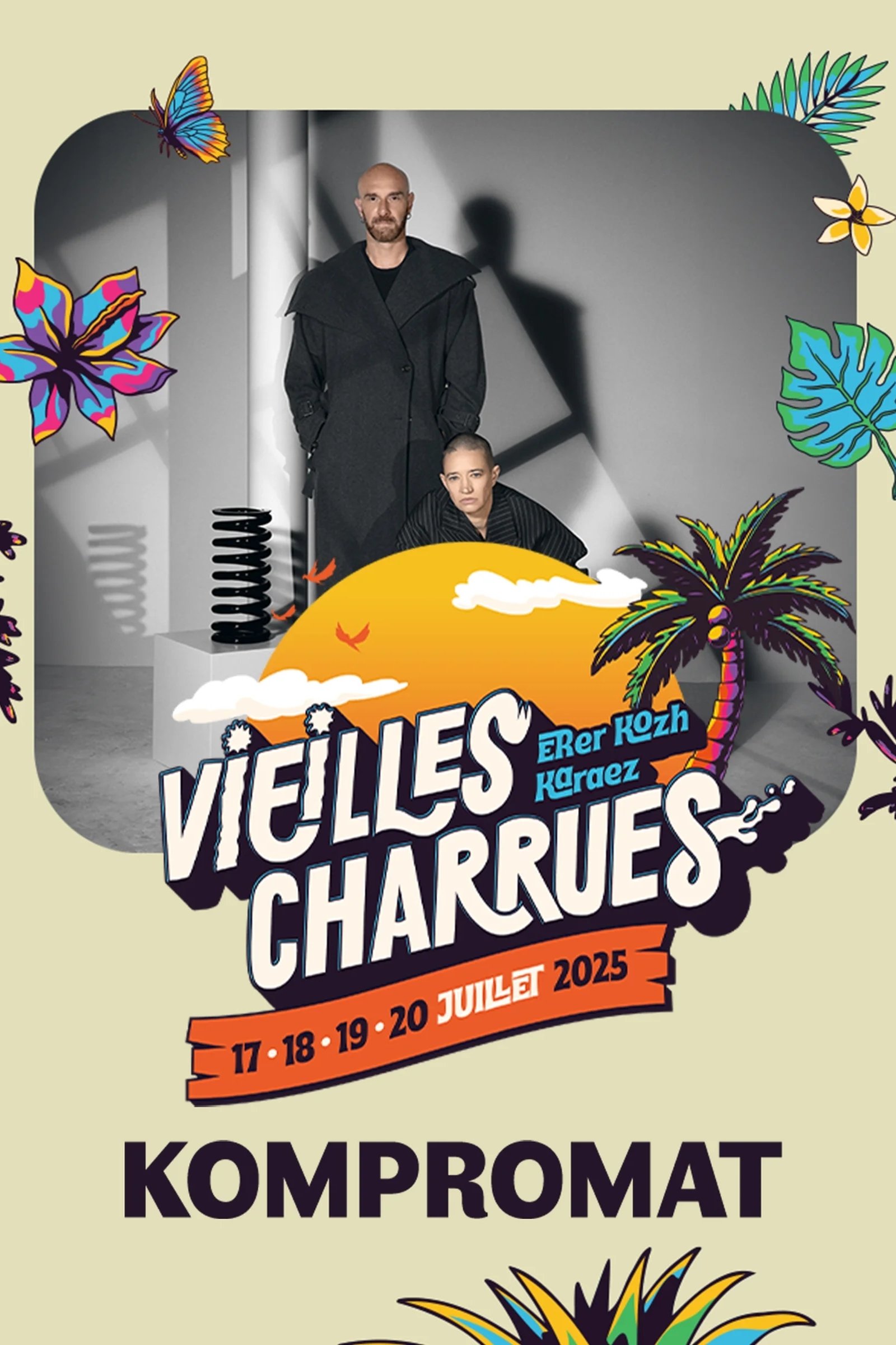 Poster de Kompromat en concert aux Vieilles Charrues 2025