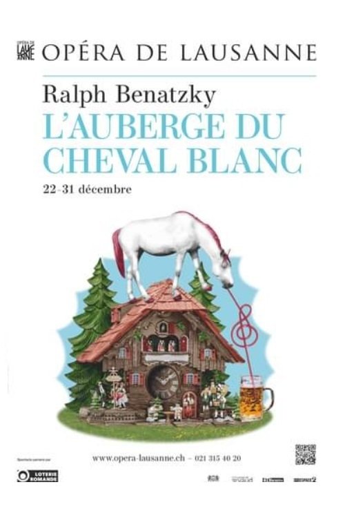 Poster de L’Auberge du Cheval Blanc - Opéra de Lausanne