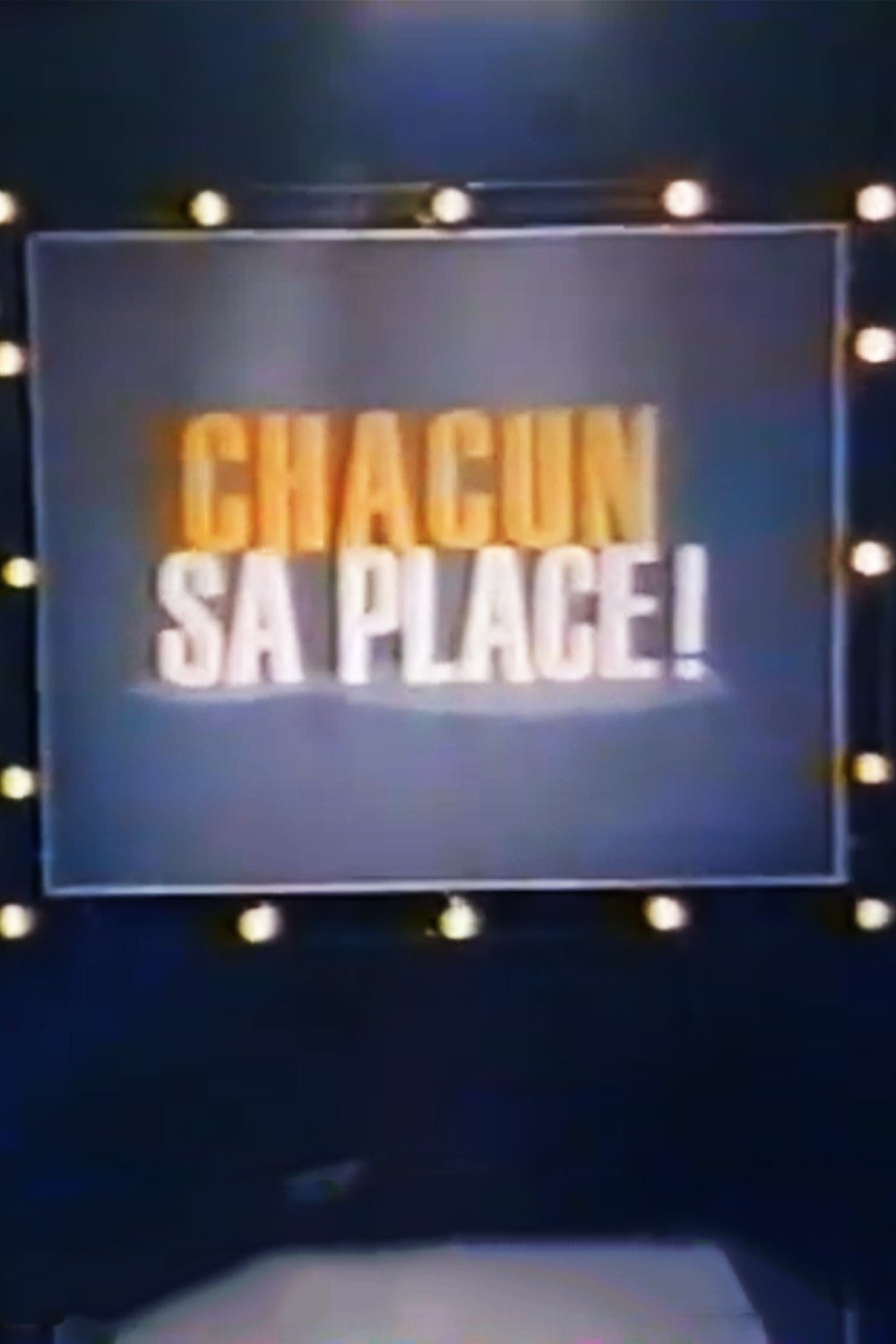 Poster de Chacun sa place !