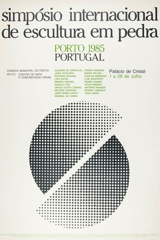 Poster de Simpósio Internacional de Escultura em Pedra