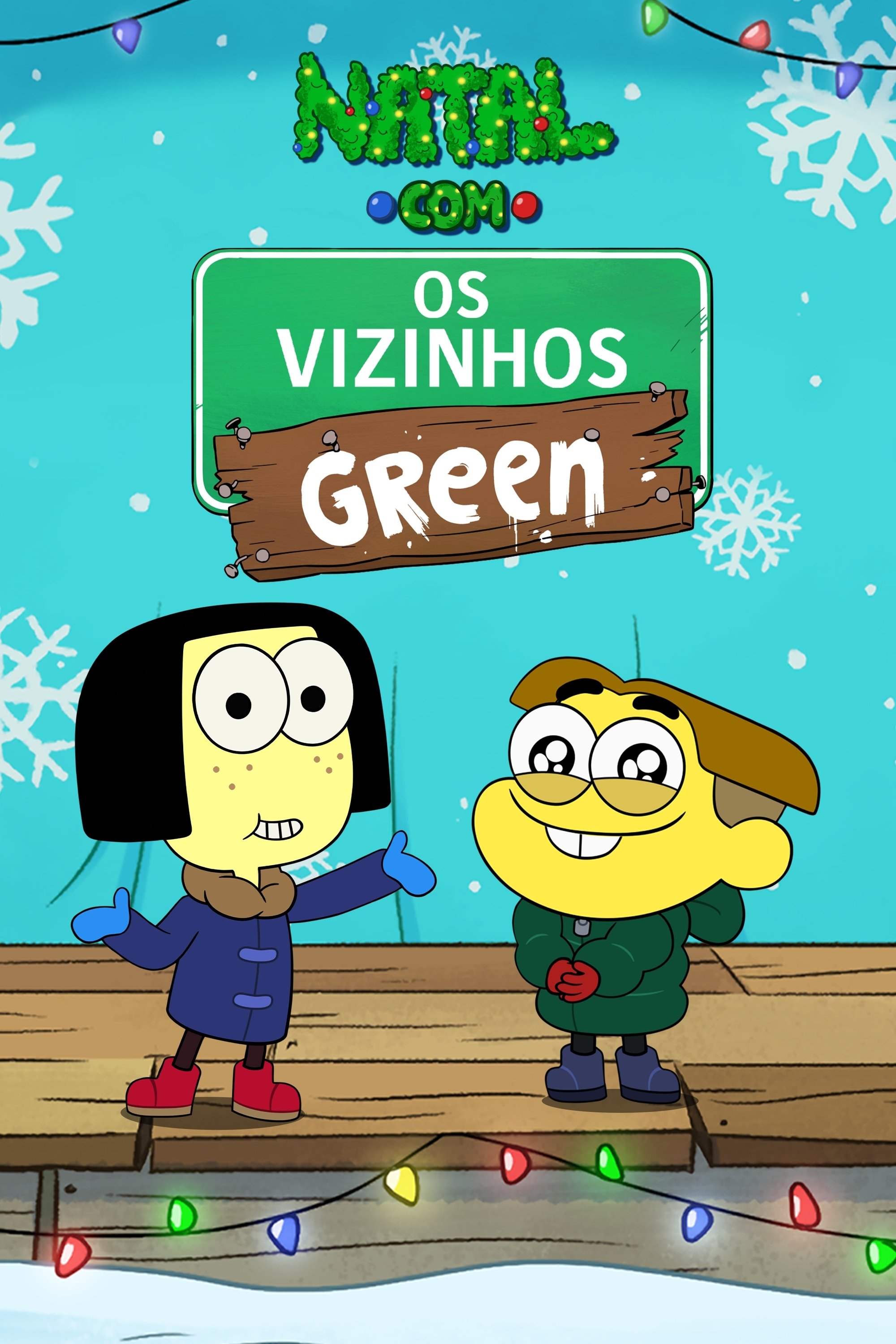 Poster de Natal com Os Vizinhos Green