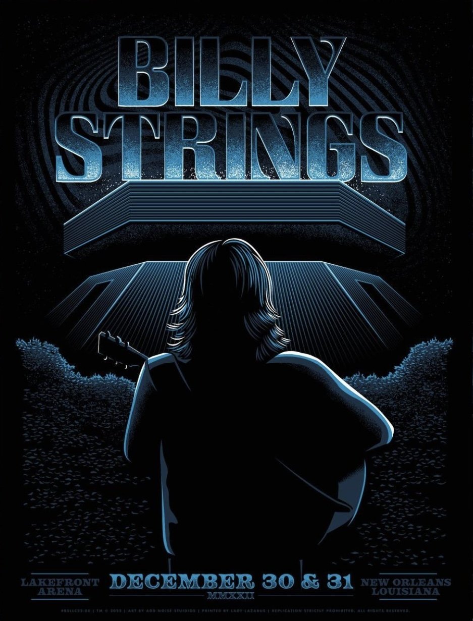 Poster de Billy Strings | 2022.12.31 — UNO Lakefront Arena - New Orleans, LA