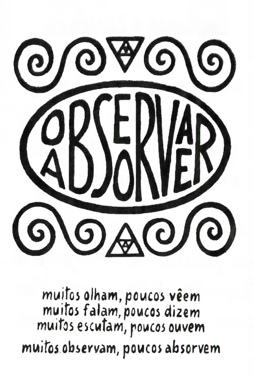 Poster de Observar e Absorver