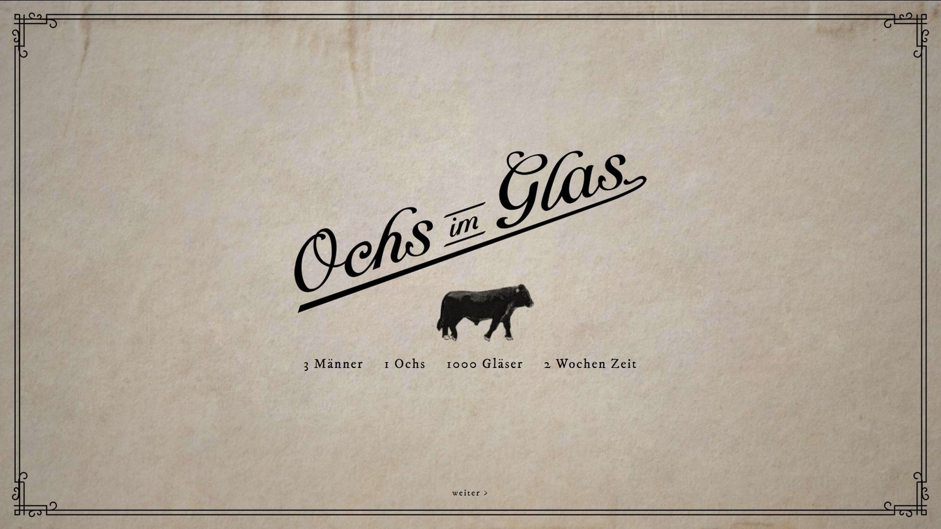 Ochs im Glas