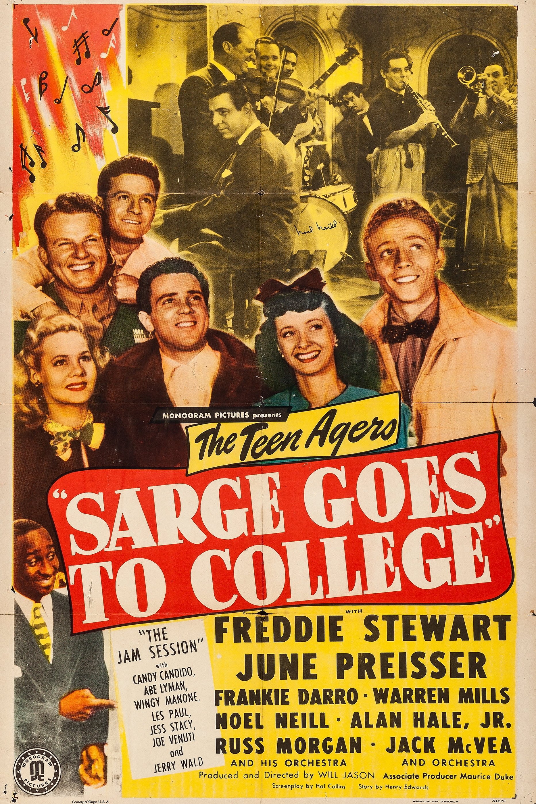 Poster de Sarge Goes to College
