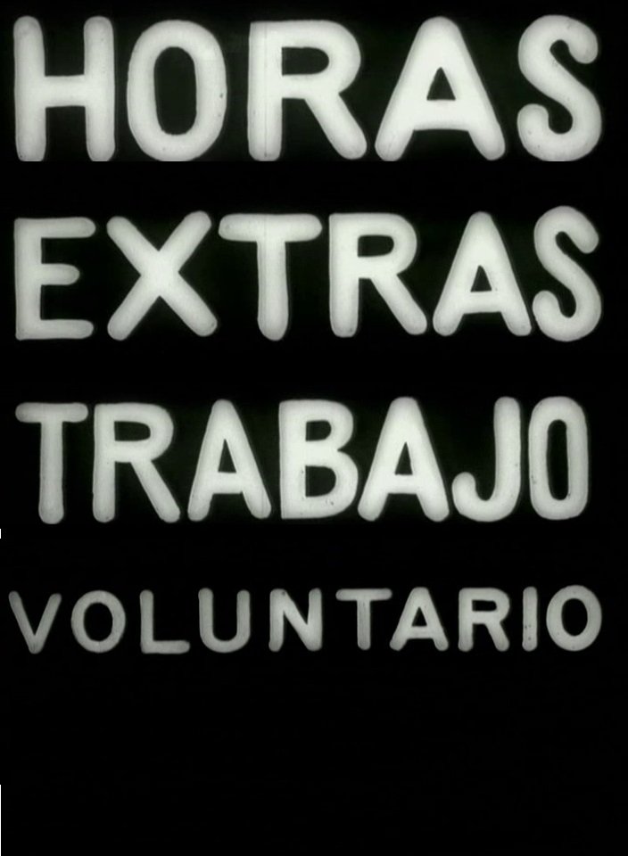 Poster de Sobre horas extras y trabajo voluntario