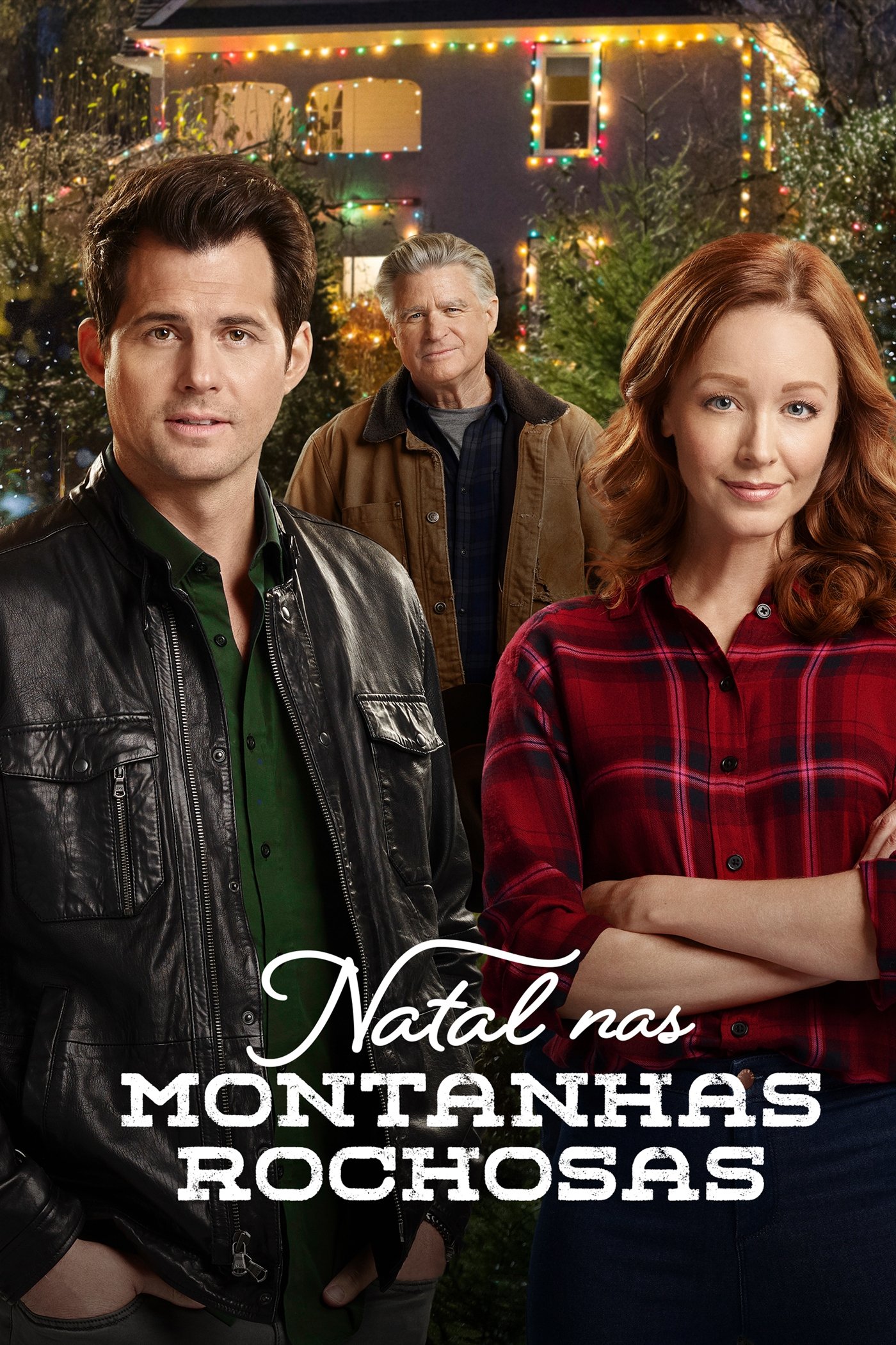Poster de Natal nas Montanhas Rochosas