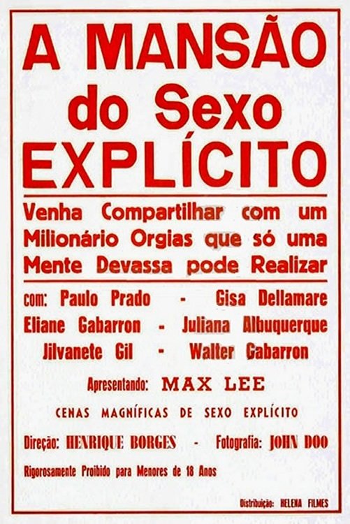Poster de A Mansão do Sexo Explícito