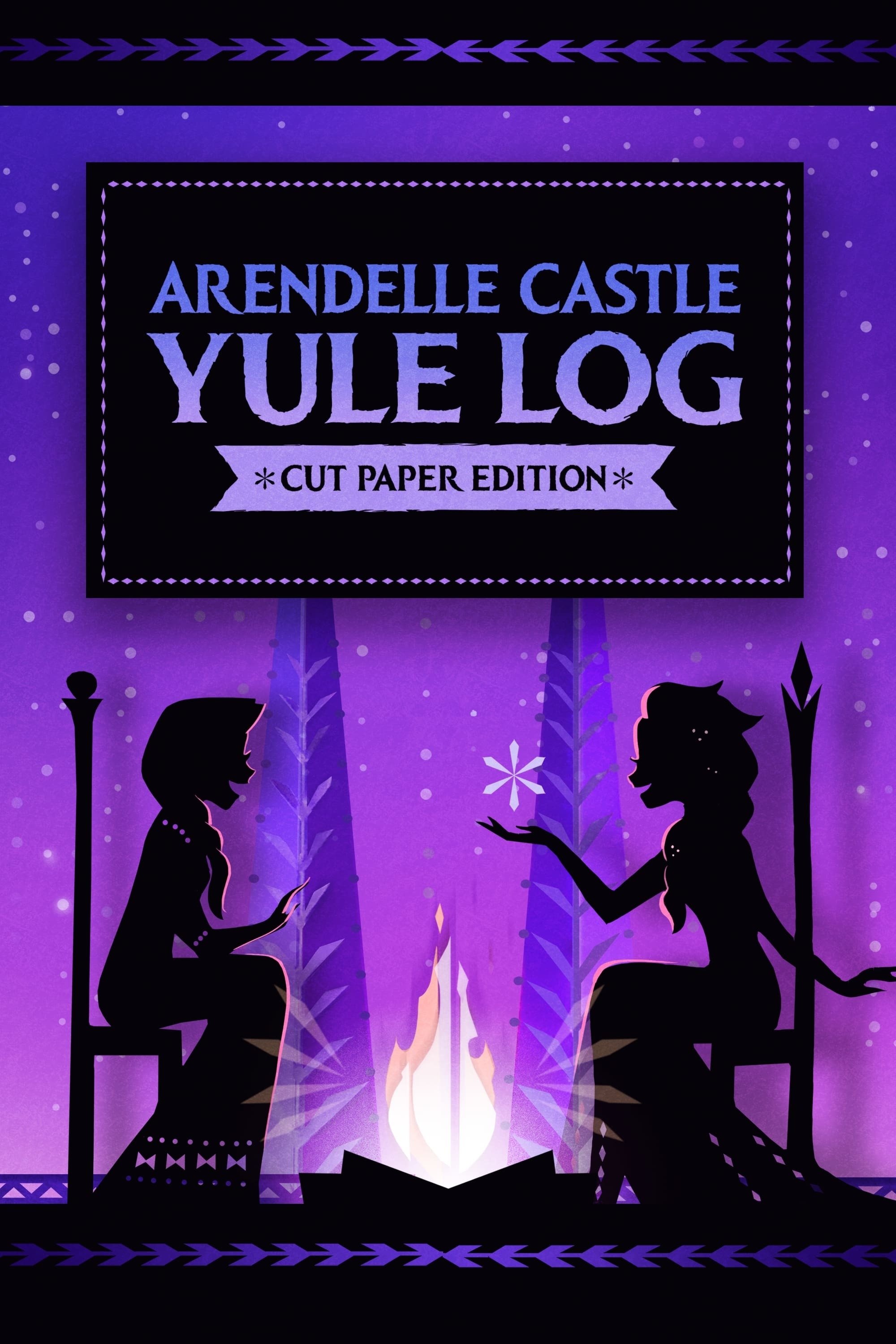 Poster of Arendelle Castle Yule Log: Cut Paper Edition