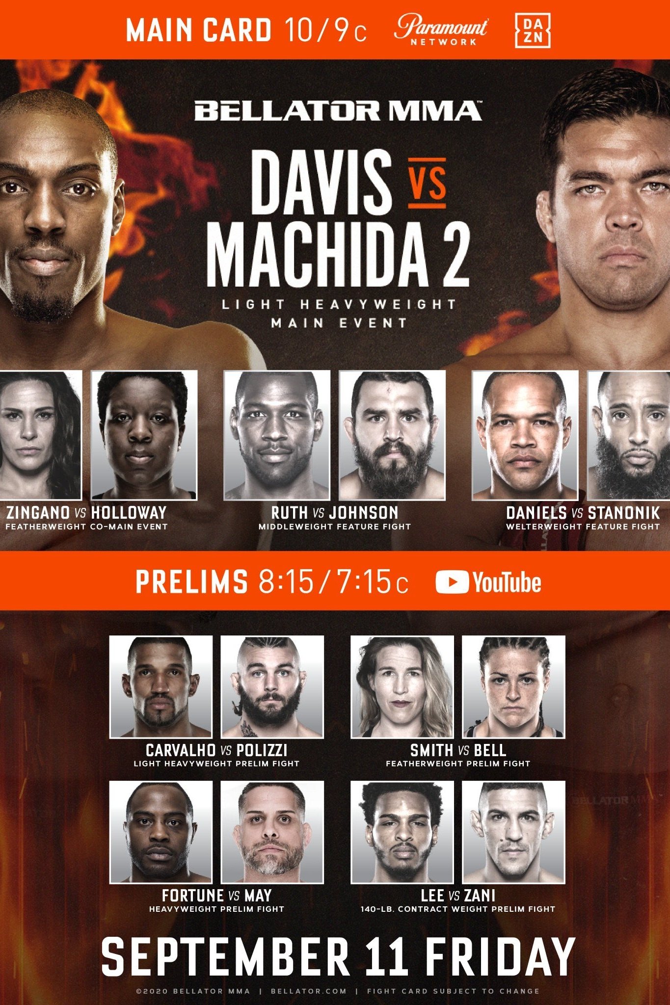 Affiche du film Bellator 245: Davis vs. Machida II