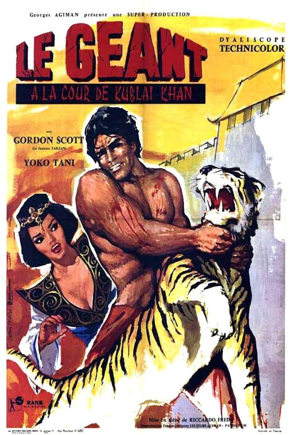 Affiche du film Le Géant à la cour de Kublai Khan