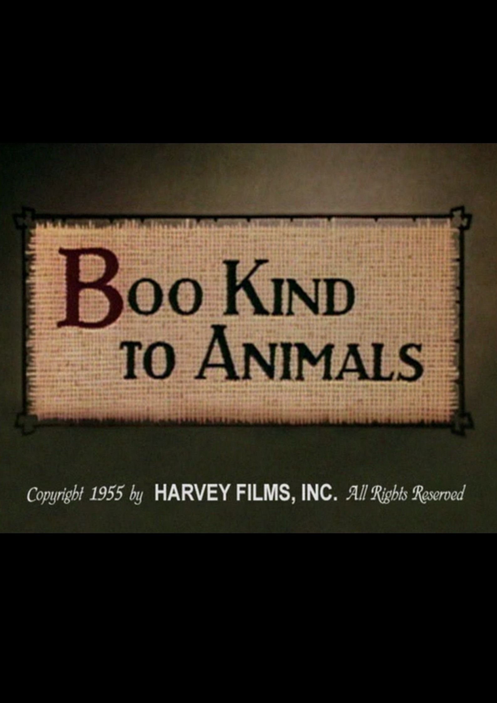 Poster de Boo Kind to Animals