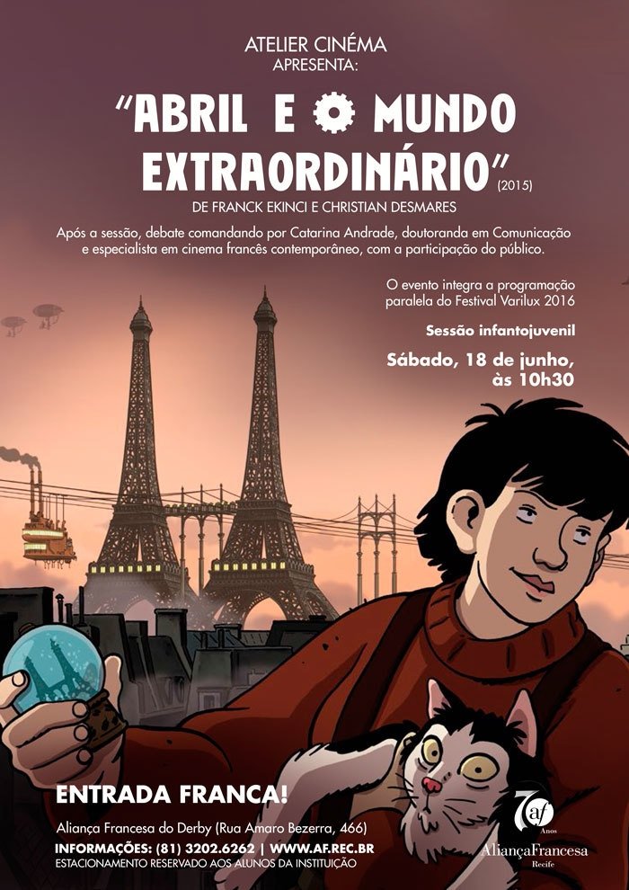 Poster de Abril e o Mundo Extraordinário