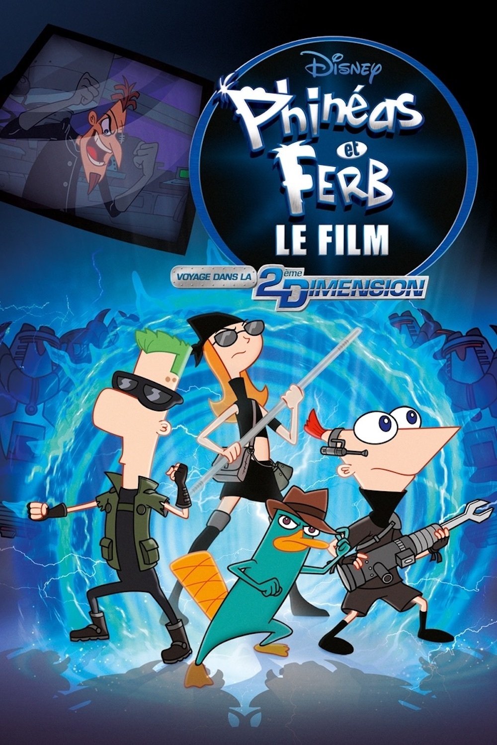 Affiche du film Phinéas et Ferb, le film : Voyage dans la 2ème Dimension