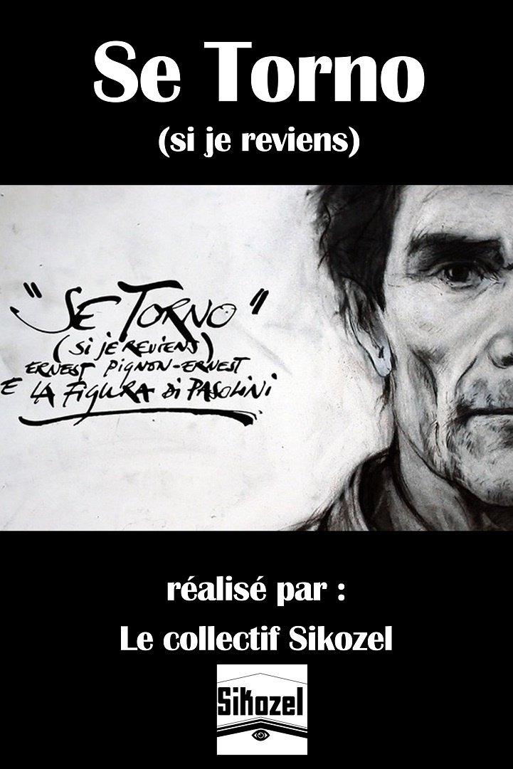 Poster de "Se torno" (Si je reviens) - Ernest Pignon-Ernest e la figura di Pasolini