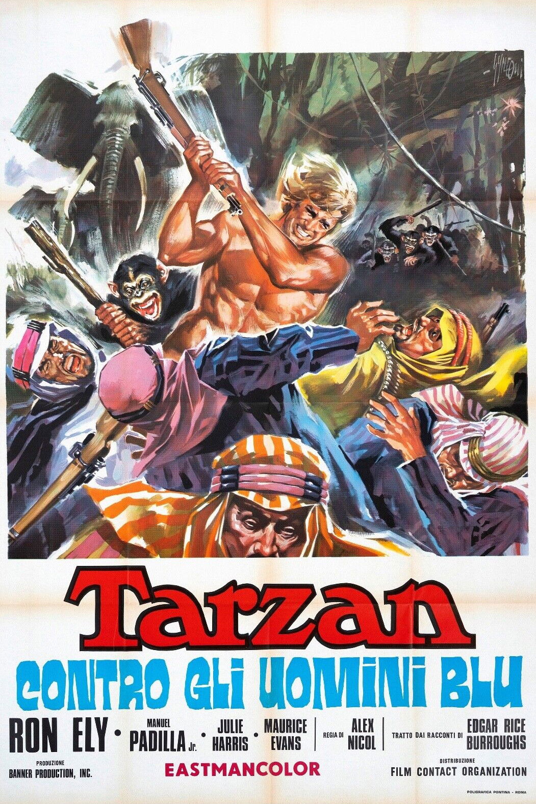 Tarzan contro gli uomini blu