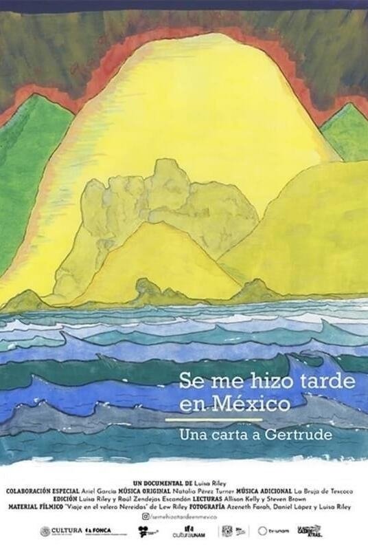 Poster de Se me hizo tarde en México. Una carta a Gertrude