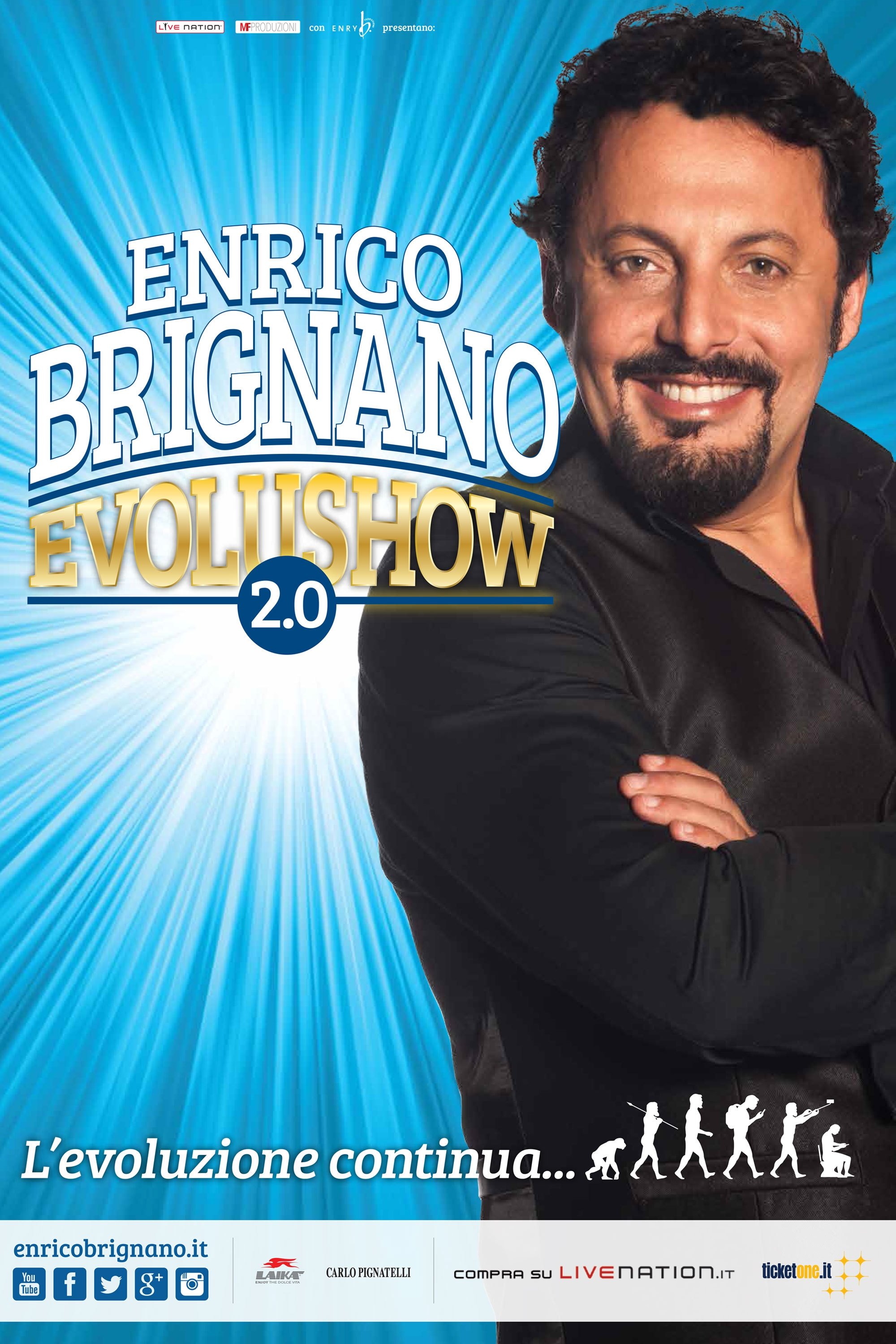 Poster de Enrico Brignano: Evolushow 2.0