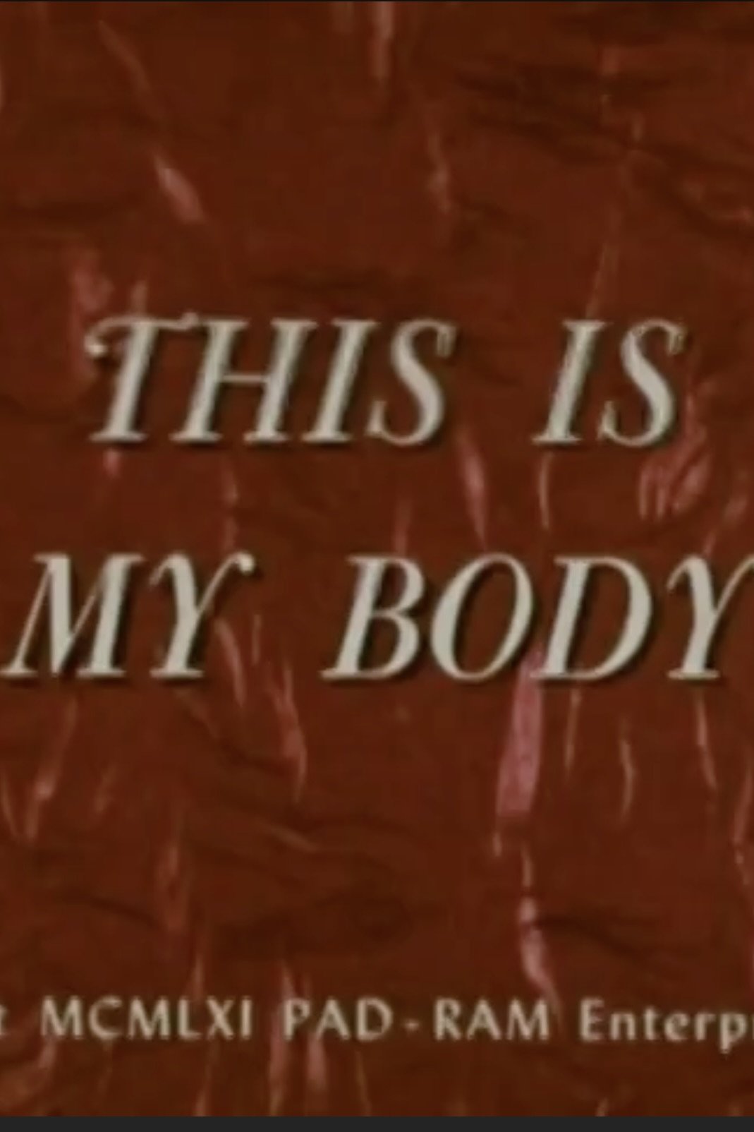 Poster de This Is My Body