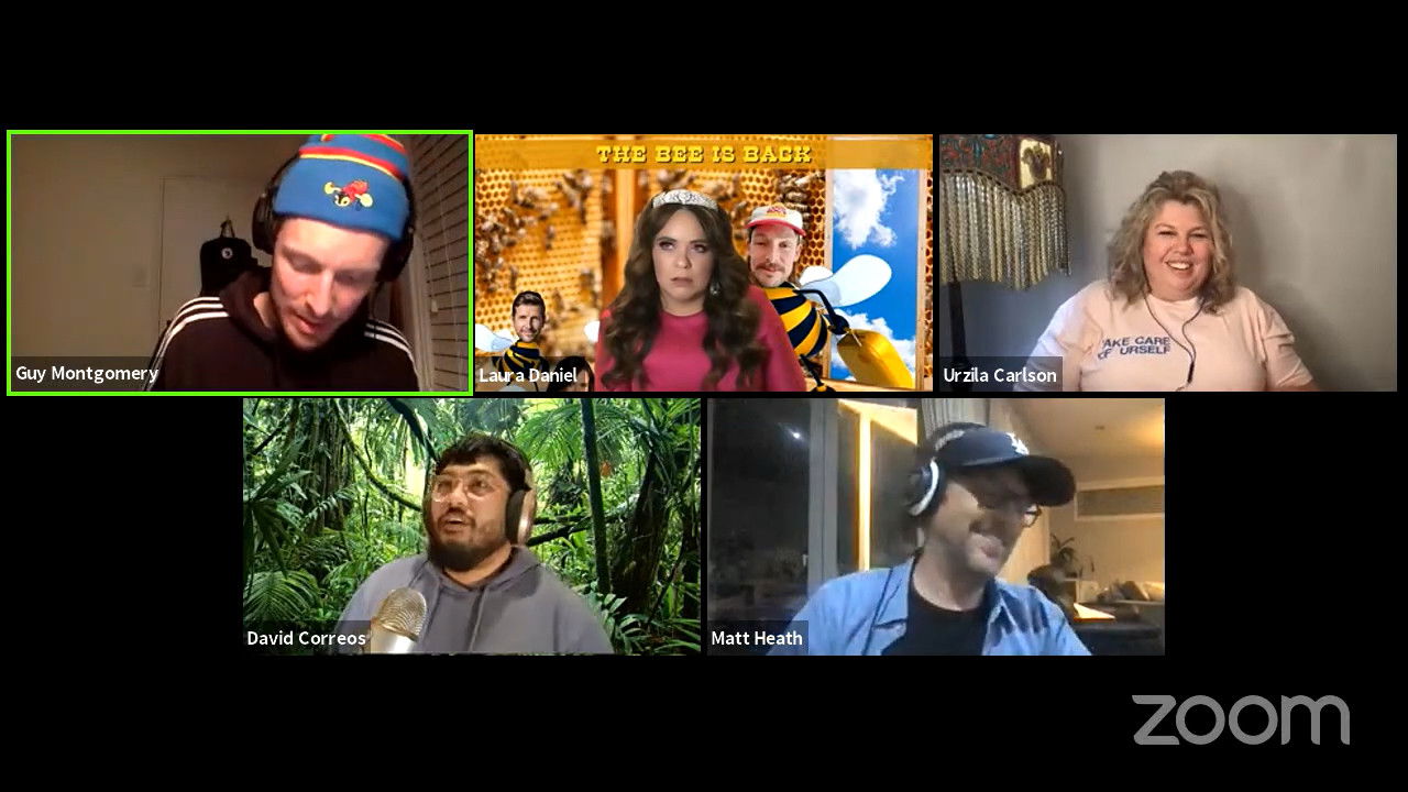 Laura Daniel, Urzila Carlson, David Correos & Matt Heath