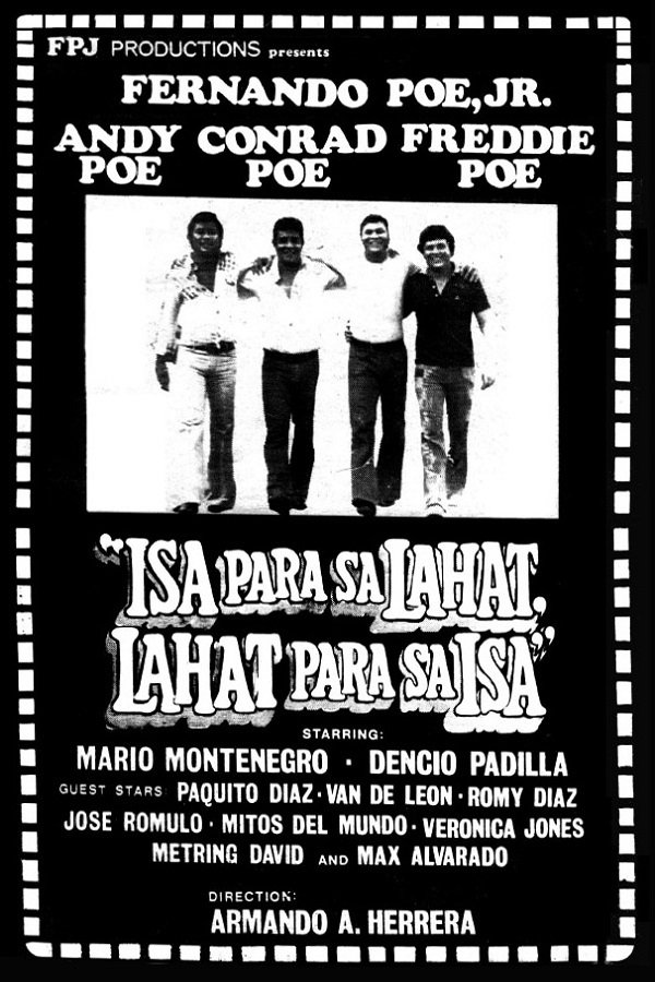 Poster de Isa Para sa Lahat, Lahat Para sa Isa