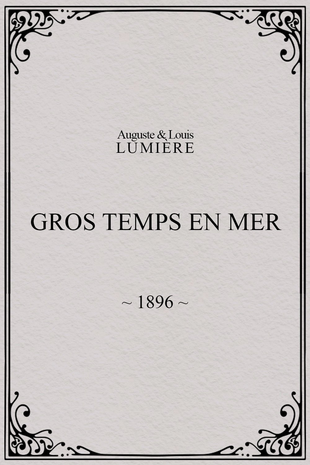 Poster de Gros temps en mer