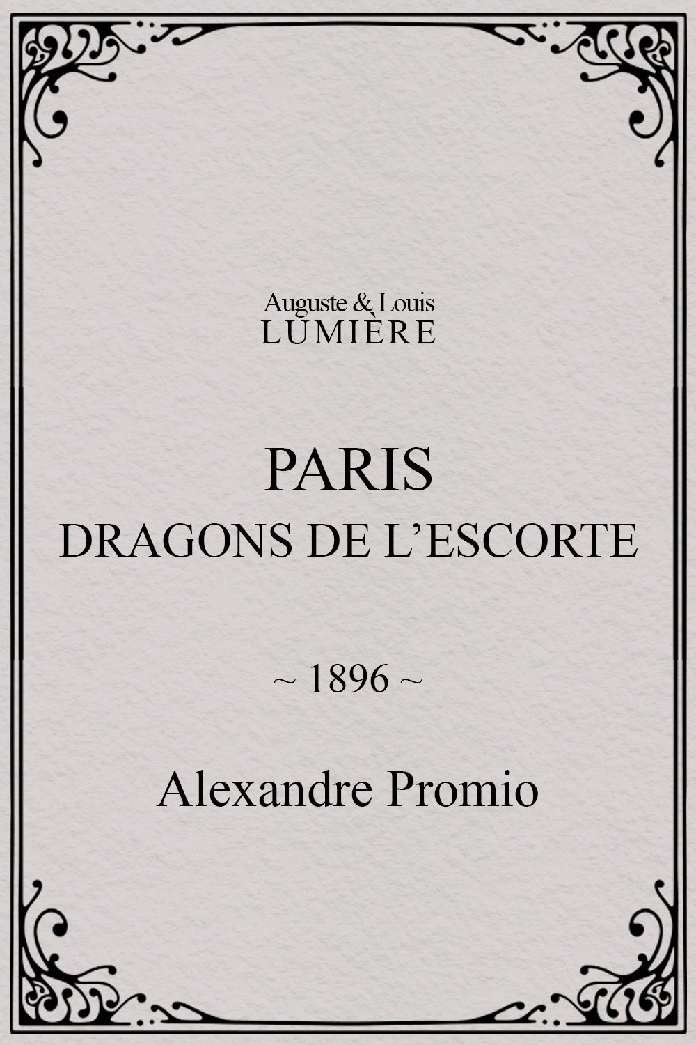 Paris : dragons de l’escorte